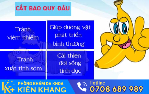 Nhiều lợi ích khi cắt bao quy đầu sớm