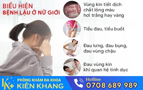 bieu hien benh lau o nu gioi